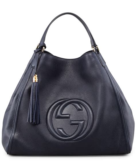 gucci soho navy blue|white Gucci handbag.